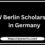 SBW Berlin Scholarships 2024 in Germany | Fully Funded