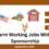 US Farm Working Jobs With Visa Sponsorship 2024